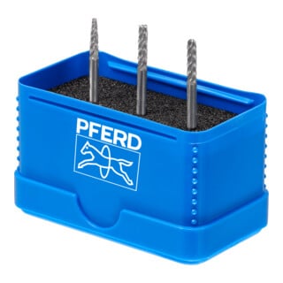 PFERD TOOLS Hartmetall Hochleistungsfrässtift Set 1403 ALLROUND 3-tlg. Ø 3mm Schaft-Ø 3mm universal grob (1403)