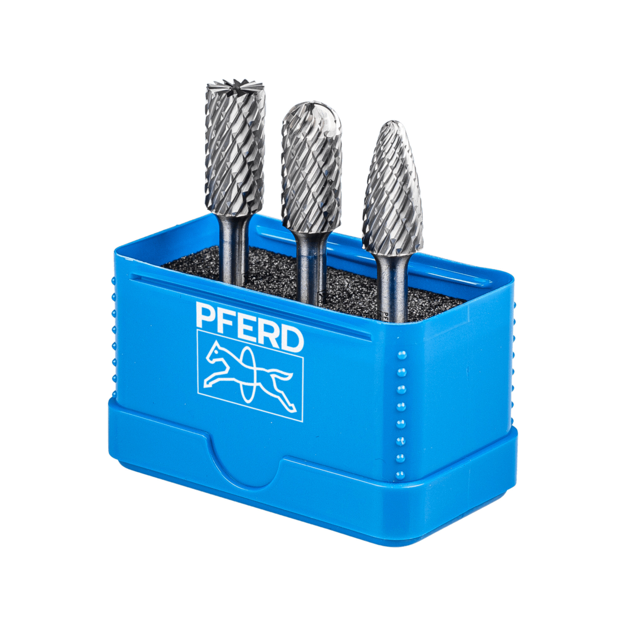 PFERD TOOLS Hartmetall Hochleistungsfrässtift Set 1414 ALLROUND 3-tlg. Ø 12mm Schaft-Ø 6mm universal grob