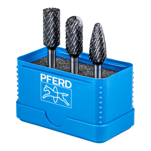 PFERD TOOLS Hartmetall Hochleistungsfrässtift Set 1414 ALLROUND HC-FEP 3-tlg. Schaft-Ø 6 mm universal grob