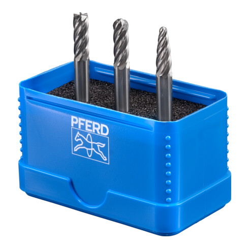 PFERD TOOLS Hartmetall Hochleistungsfrässtift Set 1906 INOX 3-tlg. Ø 6mm Schaft-Ø 6 mm für Edelstahl