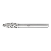 PFERD TOOLS Hartmetall Hochleistungsfrässtift STEEL Flamme B Ø 08x20mm Schaft-Ø 6 mm für Stahl