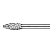 PFERD TOOLS Hartmetall Hochleistungsfrässtift STEEL Flamme B Ø 10x25 mm Schaft-Ø 6 mm für Stahl