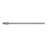 PFERD TOOLS Hartmetall Hochleistungsfrässtift STEEL Flamme B Ø 10x25 mm Schaft-Ø 6x150mm für Stahl
