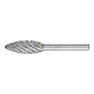 PFERD TOOLS Hartmetall Hochleistungsfrässtift STEEL Flamme B Ø 12x30mm Schaft-Ø 6 mm für Stahl