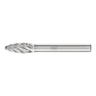 PFERD TOOLS Hartmetall Hochleistungsfrässtift STEEL Flamme B Ø 08x20mm Schaft-Ø 6 mm für Stahl