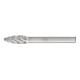 PFERD TOOLS Hartmetall Hochleistungsfrässtift STEEL Flamme B Ø 08x20mm Schaft-Ø 6 mm für Stahl
