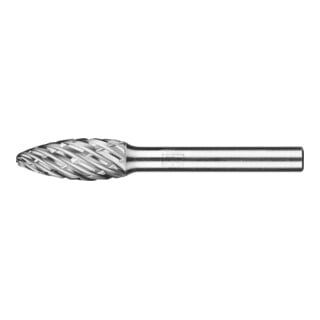 PFERD TOOLS Hartmetall Hochleistungsfrässtift STEEL Flamme B Ø 10x25 mm Schaft-Ø 6 mm für Stahl