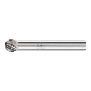 PFERD TOOLS Hartmetall Hochleistungsfrässtift STEEL Kugel KUD Ø 08x07 mm Schaft-Ø 6 mm für Stahl