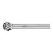 PFERD TOOLS Hartmetall Hochleistungsfrässtift STEEL Kugel KUD Ø 10x09 mm Schaft-Ø 6 mm für Stahl