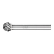 PFERD TOOLS Hartmetall Hochleistungsfrässtift STEEL Kugel KUD Ø 10x09 mm Schaft-Ø 6 mm für Stahl