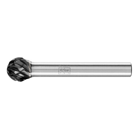 PFERD TOOLS Hartmetall Hochleistungsfrässtift STEEL Kugel KUD Ø 10x09 mm Schaft-Ø 6 mm HICOAT für Stahl