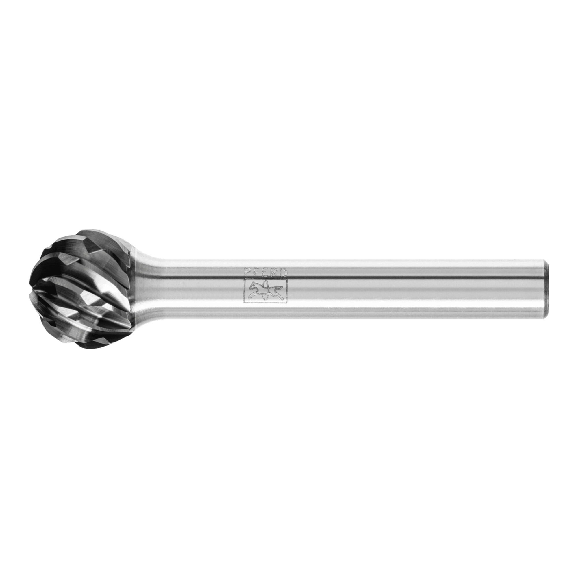 PFERD TOOLS Hartmetall Hochleistungsfrässtift STEEL Kugel KUD Ø 12x10mm Schaft-Ø 6 mm HICOAT für Stahl