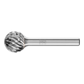 PFERD TOOLS Hartmetall Hochleistungsfrässtift STEEL Kugel KUD Ø 16x14 mm Schaft-Ø 6 mm für Stahl