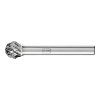 PFERD TOOLS Hartmetall Hochleistungsfrässtift STEEL Kugel KUD Ø 10x09 mm Schaft-Ø 6 mm für Stahl