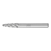 PFERD TOOLS Hartmetall Hochleistungsfrässtift STEEL Rundbogen RBF Ø 06x18 mm Schaft-Ø 6 mm für Stahl