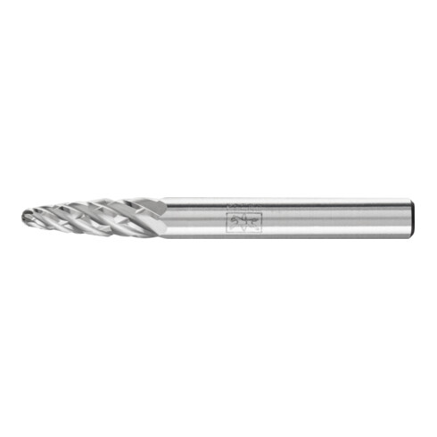 PFERD TOOLS Hartmetall Hochleistungsfrässtift STEEL Rundbogen RBF Ø 06x18 mm Schaft-Ø 6 mm für Stahl