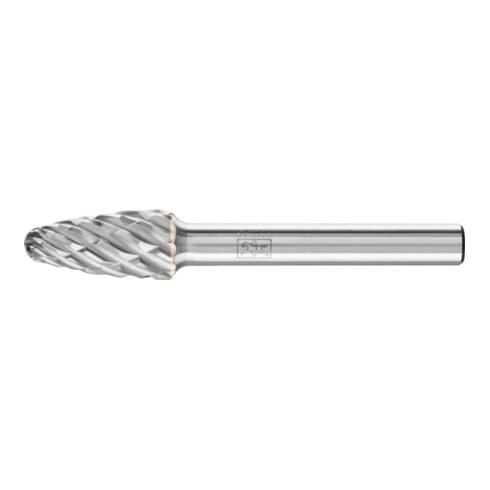PFERD TOOLS Hartmetall Hochleistungsfrässtift STEEL Rundbogen RBF Ø 10x20mm Schaft-Ø 6 mm für Stahl