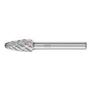 PFERD TOOLS Hartmetall Hochleistungsfrässtift STEEL Rundbogen RBF Ø 10x20mm Schaft-Ø 6 mm für Stahl