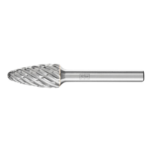 PFERD TOOLS Hartmetall Hochleistungsfrässtift STEEL Rundbogen RBF Ø 12x25 mm Schaft-Ø 6 mm für Stahl