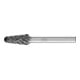 PFERD TOOLS Hartmetall Hochleistungsfrässtift STEEL Rundkegel KEL Ø 10x20mm Schaft-Ø 6 mm HICOAT für Stahl