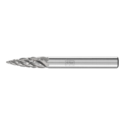 PFERD TOOLS Hartmetall Hochleistungsfrässtift STEEL Spitzbogen SPG Ø 06x18 mm Schaft-Ø 6 mm für Stahl