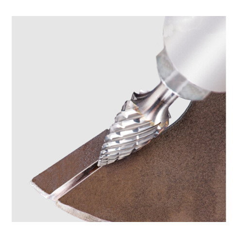 PFERD TOOLS Hartmetall Hochleistungsfrässtift STEEL Spitzbogen SPG Ø 06x18 mm Schaft-Ø 6 mm für Stahl