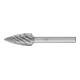 PFERD TOOLS Hartmetall Hochleistungsfrässtift STEEL Spitzbogen SPG Ø 12x25 mm Schaft-Ø 6 mm für Stahl-1