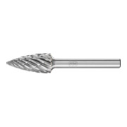 PFERD TOOLS Hartmetall Hochleistungsfrässtift STEEL Spitzbogen SPG Ø 12x25 mm Schaft-Ø 6 mm für Stahl