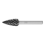 PFERD TOOLS Hartmetall Hochleistungsfrässtift STEEL Spitzbogen SPG Ø 12x25 mm Schaft-Ø 6 mm HICOAT Stahl