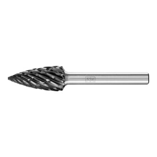 PFERD TOOLS Hartmetall Hochleistungsfrässtift STEEL Spitzbogen SPG Ø 12x25 mm Schaft-Ø 6 mm HICOAT Stahl