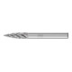 PFERD TOOLS Hartmetall Hochleistungsfrässtift STEEL Spitzbogen SPG Ø 06x18 mm Schaft-Ø 6 mm für Stahl