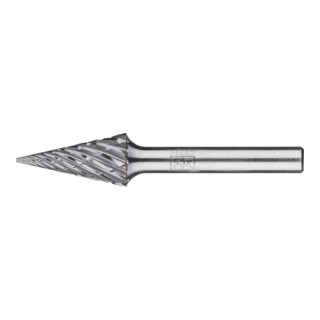 PFERD TOOLS Hartmetall Hochleistungsfrässtift STEEL Spitzkegel SKM Ø 12x25 mm Schaft-Ø 6 mm für Stahl
