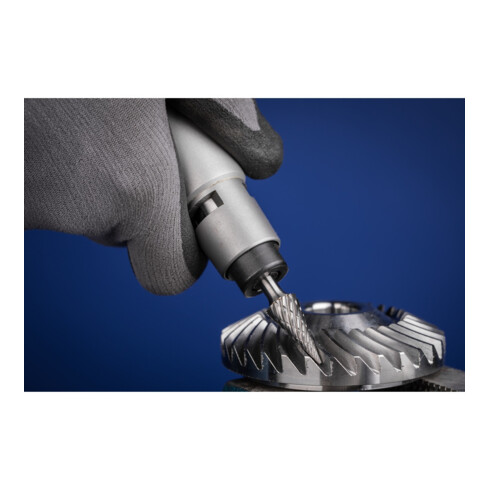 PFERD TOOLS Hartmetall Hochleistungsfrässtift STEEL Spitzkegel SKM Ø 12x25 mm Schaft-Ø 6 mm für Stahl