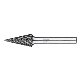 PFERD TOOLS Hartmetall Hochleistungsfrässtift STEEL Spitzkegel SKM Ø 12x25 mm Schaft-Ø 6 mm HICOAT Stahl