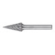 PFERD TOOLS Hartmetall Hochleistungsfrässtift STEEL Spitzkegel SKM Ø 12x25 mm Schaft-Ø 6 mm für Stahl