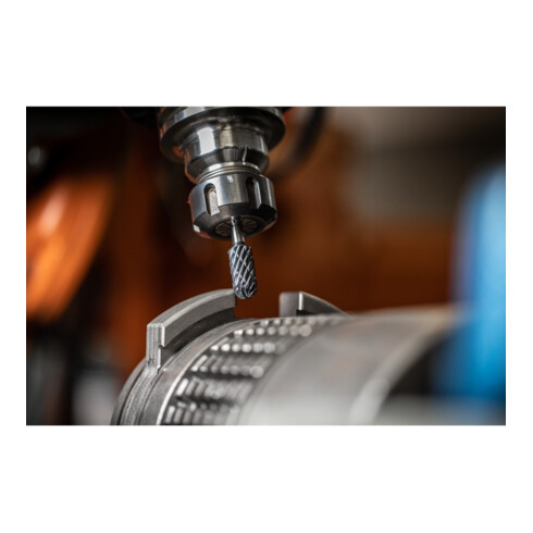 PFERD TOOLS Hartmetall Hochleistungsfrässtift STEEL Walzenrund WRC Ø 12x25 mm Schaft-Ø 6 mm HICOAT Stahl