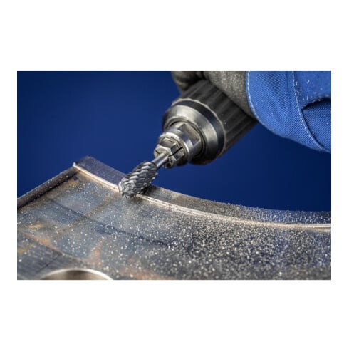 PFERD TOOLS Hartmetall Hochleistungsfrässtift STEEL Walzenrund WRC Ø 12x25 mm Schaft-Ø 6 mm HICOAT Stahl