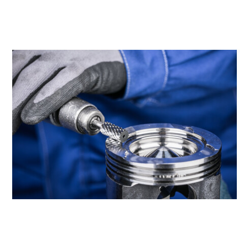 PFERD TOOLS Hartmetall Hochleistungsfrässtift STEEL Zylinder ZYA Ø 10x20mm Schaft-Ø 6 mm für Stahl
