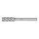 PFERD TOOLS Hartmetall Hochleistungsfrässtift STEEL Zylinder ZYAS stirnverzahnt Ø 08x20mm Schaft-Ø 6mm Stahl-1
