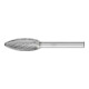 PFERD TOOLS Hartmetall Hochleistungsfrässtift TOUGH Flamme B Ø 12x30mm Schaft-Ø 6 mm schlagfest