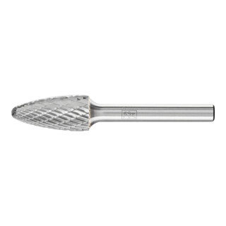PFERD TOOLS Hartmetall Hochleistungsfrässtift TOUGH Rundbogen RBF Ø 12x25 mm Schaft-Ø 6 mm schlagfest