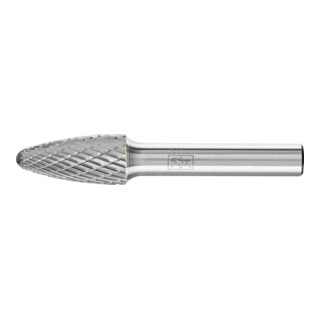 PFERD TOOLS Hartmetall Hochleistungsfrässtift TOUGH Rundbogen RBF Ø 12x25 mm Schaft-Ø 8 mm schlagfest