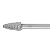 PFERD TOOLS Hartmetall Hochleistungsfrässtift TOUGH Rundbogen RBF Ø 12x25 mm Schaft-Ø 8 mm schlagfest