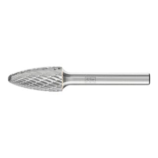 PFERD TOOLS Hartmetall Hochleistungsfrässtift TOUGH Rundbogen RBF Ø 12x25 mm Schaft-Ø 6 mm schlagfest