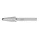 PFERD TOOLS Hartmetall Hochleistungsfrässtift TOUGH Rundkegel KEL Ø 12x25 mm Schaft-Ø 8 mm schlagfest