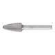 PFERD TOOLS Hartmetall Hochleistungsfrässtift TOUGH-S Rundbogen RBF Ø 12x25 mm Schaft-Ø 6 mm schlagfest