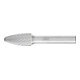 PFERD TOOLS Hartmetall Hochleistungsfrässtift TOUGH-S Rundbogen RBF Ø 12x25 mm Schaft-Ø 8 mm schlagfest