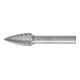 PFERD TOOLS Hartmetall Hochleistungsfrässtift TOUGH Spitzbogen SPG Ø 12x25 mm Schaft-Ø 8 mm schlagfest