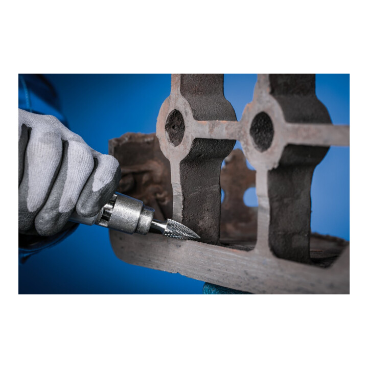 PFERD TOOLS Hartmetall Hochleistungsfrässtift TOUGH Spitzbogen SPG Ø 12x25 mm Schaft-Ø 8 mm schlagfest