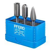 PFERD TOOLS Hartmetall Hochleistungskleinfrässtift Set 1312 MICRO 3-tlg. Ø 12mm Schaft-Ø 6mm Feinbearbeitung